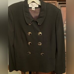 NWOT, Black 100% Pure Wool Women's Suit